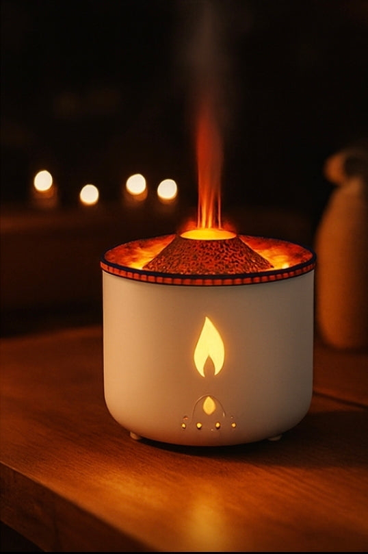 Zenova® FlameMist™ – Diffuseur Effet Flamme & Brume Relaxante