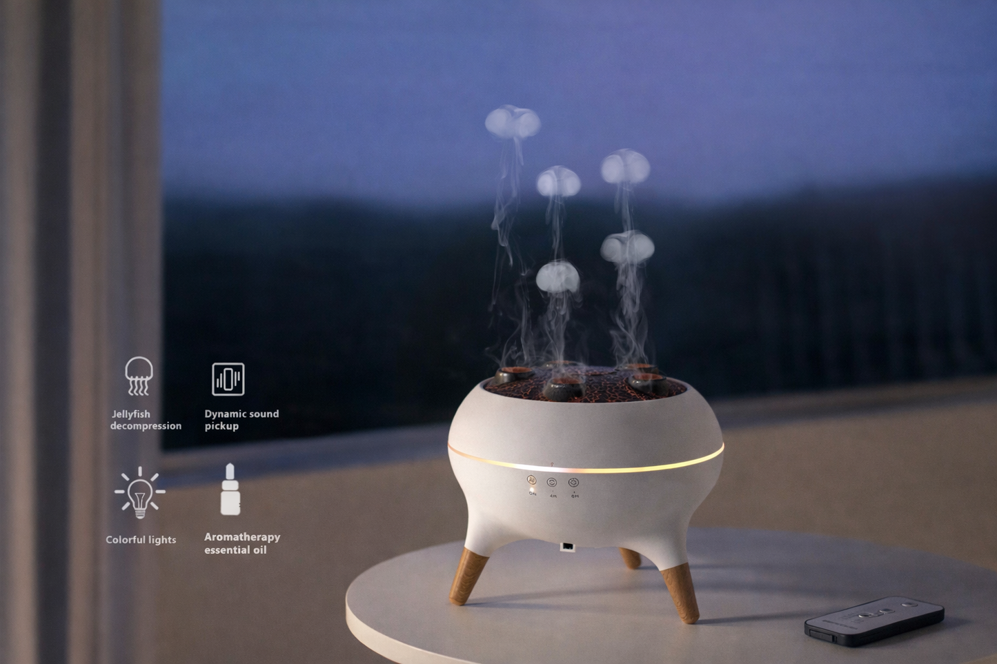 Zenova™ JellyFlow – Diffuseur Méduse Intelligent