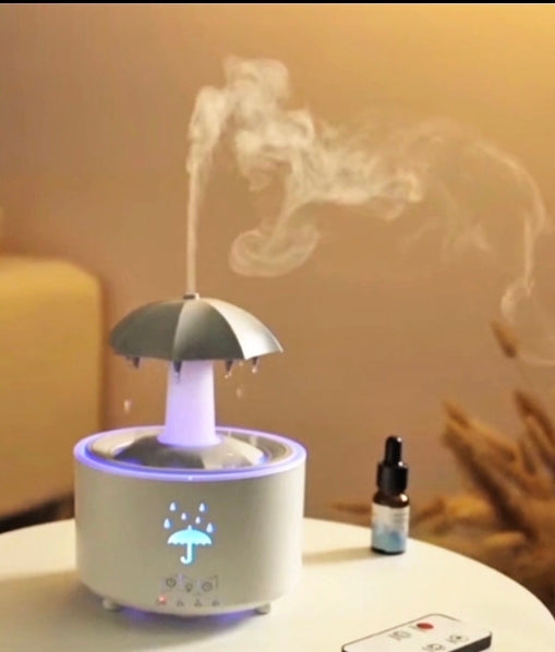 Humidificateur Parapluie Zenova® – Effet Pluie & Lumière Ambiance